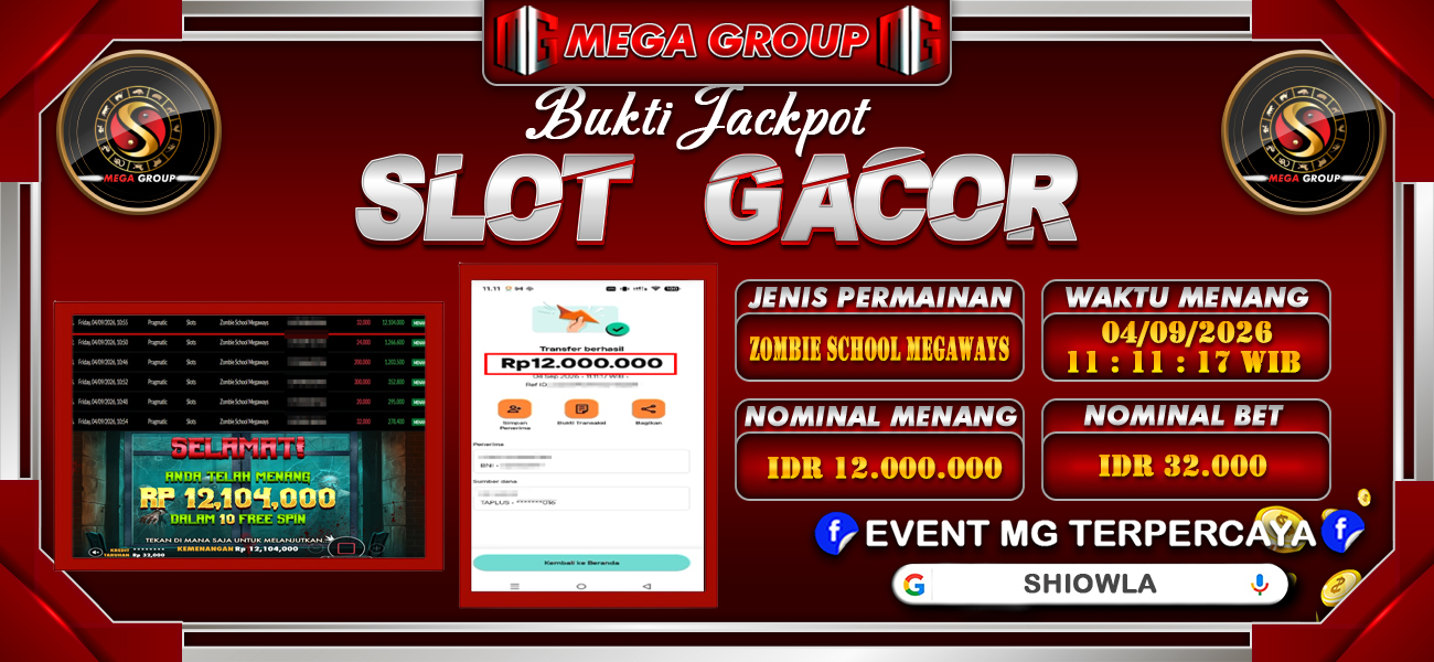 Bukti JP situs Shiowla hari Jumat, 04 September 2026